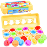 Vormi sorteerija, munade komplekt Matching, mitmev&auml;rviline, 12 tk