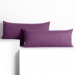 Dekoratiivpadjap&uuml;&uuml;r Restilo Amber, violetne, 40 cm x 120 cm, 2 tk