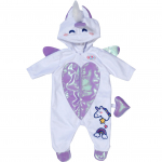 Kombinesoon nukule Zapf Creation Baby born Unicorn, valge v./violetne v.