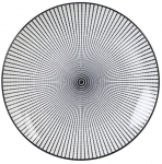 Taldrik magustoidu Homla Navia, &Oslash; 19 cm, valge/must