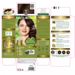 Juuksev&auml;rv Naturtint Colour Gel, radiant dark brown v., 4W
