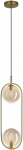 Valgusti rippuv Candellux Lighting Cordel, G9, 2 x 28 W, messing v.