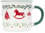 J&otilde;ulutass Homla Unis 711169, valge v./eriv&auml;rviline/roheline v., 0.4 l