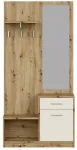Esiku kapp Pergo, ka&scaron;miir v./artisan oak v., 90 cm x 30 cm x 184 cm