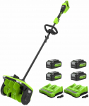 Akutoitel lumepuhur Greenworks SS3002A2, 30 cm