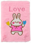 M&auml;rkmik Lean Toys Bunny Love, jooneline, 16 x 22 cm, roosa v.