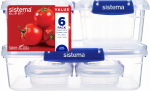 Toiduainekarbi komplekt Sistema Klip It, 0.180 - 2.2 l, 6 tk