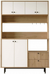 Multifunktsionaalne k&ouml;&ouml;gikapp Kalune Design RE5-SW, tamm v./valge v., 35.5 cm x 120 cm x 180 cm