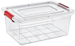 Kaanega hoiukarp, esemete hoidmiseks Katex Smart, 20 l, l&auml;bipaistev v., 47 x 33 x 19 cm