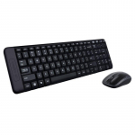 Kahjustatud pakendiga toode. Juhtmevaba klaviatuuri ja hiire komplekt Logitech MK220 INT, EN, must v.