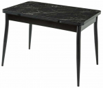 S&ouml;&ouml;gilaud pikendatav Kalune Design Kent 952, must v./marmor v., 110 - 170 cm x 70 cm x 75 cm