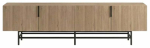 TV-kapp Kalune Design Eldia, must v./hele tamm v., 35 cm x 200 cm x 55 cm