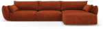 Nurgadiivan Cosmopolitan Design Matera, telliskivi punane v., parem, 171 x 308 cm x 85 cm