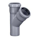 Kolmik sisekanalisatsioonile Magnaplast HTplus, 110 mm x 110 mm, 45 &deg;