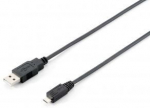 Juhe Equip USB 2.0 male, Micro USB male, 1.8 m, must v.