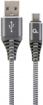 Juhe Gembird USB To USB Type - C Premium Cotton Braided USB, USB Type-C, 2 m, valge v./hall v.