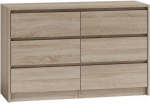 Kummut Karo K120, pruun v./beež v., 75 cm x 40 cm x 120 cm