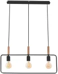 Valgusti rippuv Candellux Frame 33-73525, E27, 3 x 60 W, vask v./must v. / must v., 70 x 24 cm