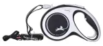 Automaatne jalutusrihm Flexi New Comfort Cord, valge v., M 5m