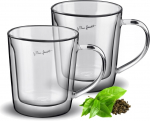 Topeltklaasist kruusikomplekt Lamart Vaso Double Borosilicate Thermo LT9036, l&auml;bipaistev v., 0.350 l