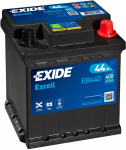 Aku Exide Excell EB440, 12 V, 44 Ah, 400 A