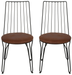 Toolide komplekt Kalune Design Ada 281 974NMB1191, matt, pruun v./must v., 44 cm x 44 cm x 84 cm, 2 tk