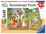 Pusle 3in1 Ravensburger Winnie the Pooh - Sports Day 051878V, 21 cm x 21 cm, 147 tk, mitmev&auml;rviline