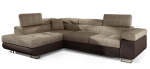 Nurgadiivan Anton Berlin 03, Soft 66, hele pruun v./tumepruun v., vasak, 202 x 275 cm x 90 cm