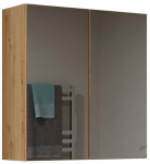 Seinakinnitusega vannitoakapp peegliga Pola 2DL, tamm v., 22 cm x 60 cm x 60 cm