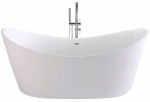 Vann, teisaldatav Rea Ferrano 160, 160 cm x 80 cm x 72 cm, ovaalne, valge v.