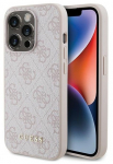Telefoni &uuml;mbris Guess Metal Logo, Apple iPhone 15 Pro, roosa v.