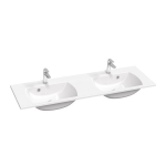 Vannitoa kraanikauss Ravak Classic Slim 130, dolomiit, 130 cm x 45 cm x 15.8 cm, valge v.