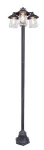 Vabalt seisev v&auml;lisvalgusti Lutec Cate, 60W, E27, IP44, must v., 43 cm x 190 cm