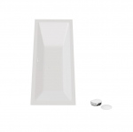Vann, sisseehitatav Besco Vera, 180 cm x 80 cm x 46 cm, ristk&uuml;lik, valge