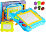 Magnetiline joonestuslaud, koos tarvikutega Lean Toys Little Painter 2in1, sinine