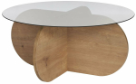 Kohvilaud Nordure Aeris, pruunikas v., 75 cm x 75 cm x 35 cm
