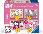 Pusle 4in1 Ravensburger Hello Kitty Dream Big, Sparkle More, 14 cm x 19 cm, 72 tk, mitmev&auml;rviline