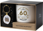 Tass Happy Birthday 60, kuldne v./valge v., 0.33 l