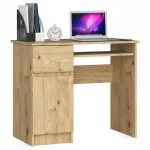 Kirjutuslaud ja riiul Akord Piksel Left, 90 cm x 50 cm, 77 cm, artisan oak v.