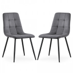 Toolide komplekt Akord Nero, matt, grafiit v., 43.5 cm x 45.5 cm x 87 cm, 2 tk