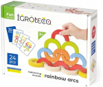 Puidust tasakaalustav pusle Rainbow Arcs, mitmev&auml;rviline, 24 tk