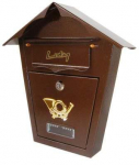 Postkast SD1 755, pruun v., 7 cm x 30 cm x 31.5 cm