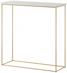 Konsoollaud ADRK Milan CT-MIL-G-WM, kuld v./valge v., 30 cm x 80 cm x 80 cm