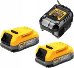 Aku ja laadija komplekt Dewalt DCB1102E2-QW, 18 V, li-ion, 1700 mAh