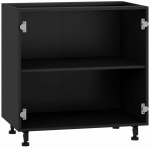Karkass, alumise kapi jaoks Vento D-80/82, 52 cm x 80 cm, 82 cm, must v.
