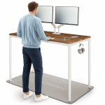 Arvutilaud reguleeritava k&otilde;rgusega Desktronic HomeMax, 160 cm x 80 cm, 74 - 119 cm, valge v./p&auml;hklipuu v.