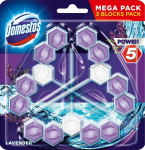 WC-puhasti-v&auml;rskendaja Domestos Power 5 Lavender, 55 g, 3 tk