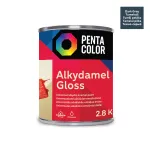 Emailv&auml;rv, universaalsed Pentacolor Alkydamel, l&auml;ikiv, 2.8 kg, tumehall v.