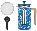Kohvikann French Press La Cafetiere Pisa Floral, 1 l, sinine v.