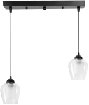 Valgusti lagi Candellux Lighting Krista 32-58294, E27, 2 x 40 W, l&auml;bipaistev v. / must v.
